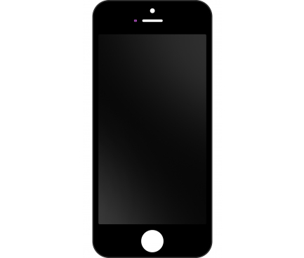 Display cu Touchscreen Apple iPhone 5s, cu Rama, Negru, Second Hand
