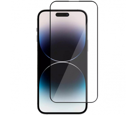 Folie de protectie Ecran OEM pentru Apple iPhone 14 Pro Max, Sticla securizata, Full Glue, 10D, Neagra