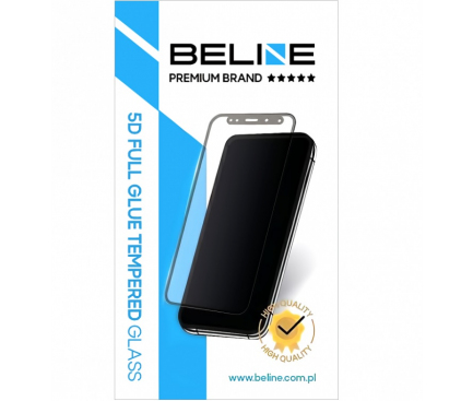 Folie de protectie Ecran BELINE pentru Samsung Galaxy A23 5G A236, Sticla securizata, Full Glue, 5D, Neagra