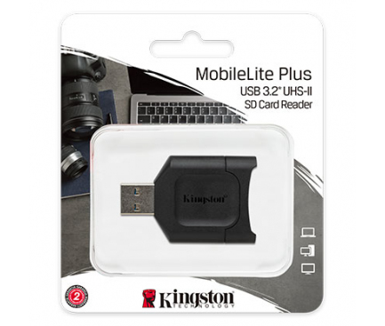 Cititor Card USB Kingston MobileLite Plus, SD, Negru MLP