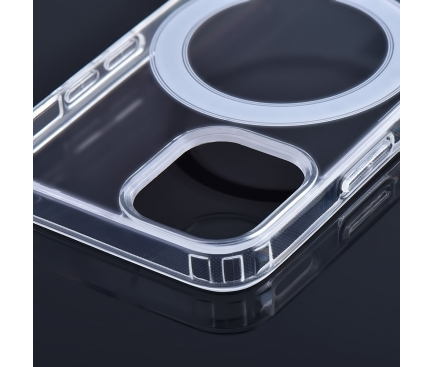 Husa MagSafe pentru Apple iPhone 14 Plus, OEM, Clear Mag, Transparenta