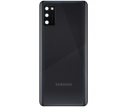 Capac Baterie Samsung Galaxy A41 A415, cu Geam Blitz - Geam Camera Spate, Negru, Second Hand