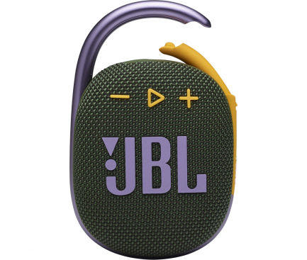 Boxa Portabila Bluetooth JBL Clip 4, 5W, Pro Sound, Waterproof, Verde JBLCLIP4GRN