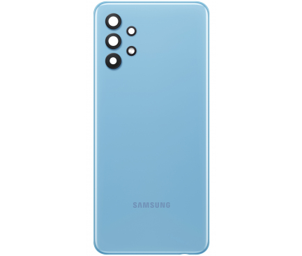 Capac Baterie Samsung Galaxy A32 5G A326, cu Geam Blitz - Geam Camera Spate, Albastru, Swap