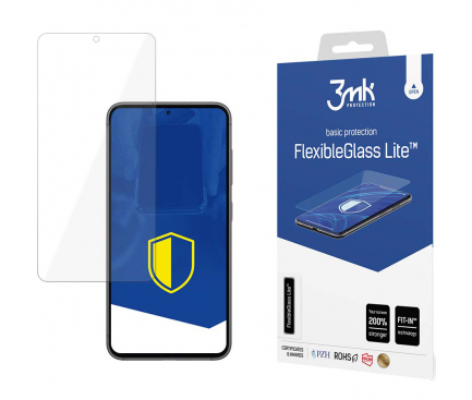 Folie de protectie Ecran 3MK pentru Samsung Galaxy S23+ S916, Sticla Flexibila, Full Glue