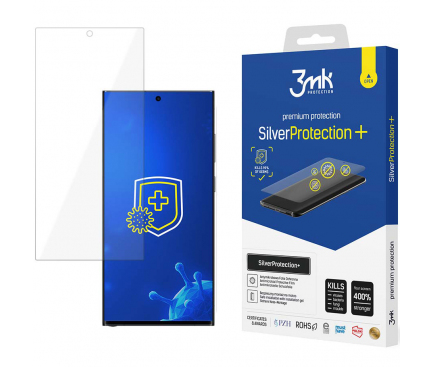 Folie de protectie Ecran 3MK Silver Protect+ pentru Samsung Galaxy S23 Ultra S918, Plastic