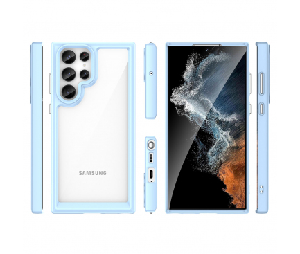 Husa pentru Samsung Galaxy S23 Ultra S918, OEM, Outer Space, Bleu