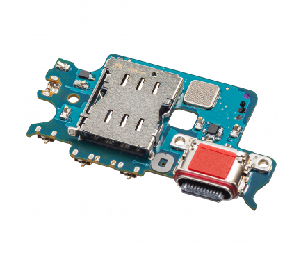 Placa cu Conector Incarcare - Microfon - Modul Cititor SIM Samsung Galaxy S22 5G S901, Swap GH96-14789A