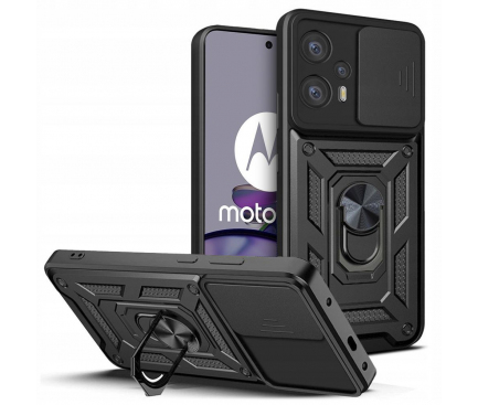Husa pentru Motorola Moto G13 / G23, Tech-Protect, CamShield Pro, Neagra