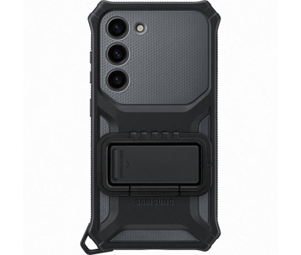 Husa pentru Samsung Galaxy S23 S911, Rugged Gadget Case, Neagra, Resigilata EF-RS911CB