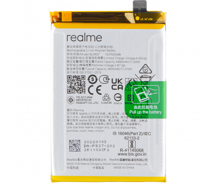 Acumulator Realme 9 Pro+, Service Pack 4909547 PRB_Dbl_323758
