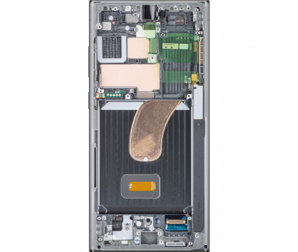 Display cu Touchscreen Samsung Galaxy S23 Ultra S918, cu Rama, Verde, Service Pack GH82-30466C