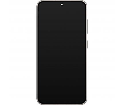 Display cu Touchscreen Samsung Galaxy S23 S911, cu Rama, Alb (Cream), Service Pack GH82-30480B