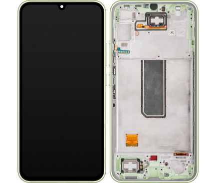 Display cu Touchscreen Samsung Galaxy A34 A346, cu Rama, Verde (Lime), Service Pack GH82-31200C