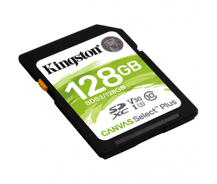 Card Memorie SDXC Kingston Canvas Select Plus, 128Gb, Clasa 10 / UHS-1 U1 SDS2/128GB-SD 