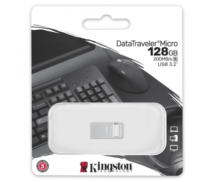 Memorie Externa USB-A 3.2 Kingston Micro G2, 128Gb DTMC3G2/128GB 