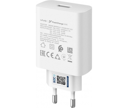 Incarcator Retea Cu Cablu USB-C vivo, 44W, 4A, 1 x USB-A, Alb 5432929 