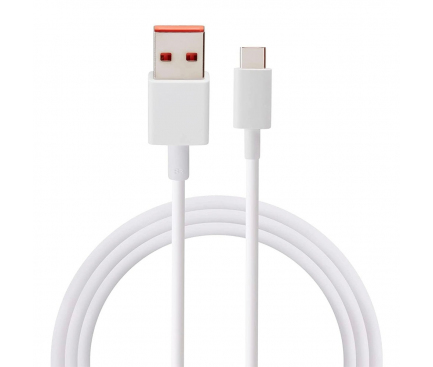 Cablu Date si Incarcare USB-A - USB-C Xiaomi, 67W, 1m, Alb