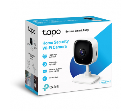 Camera de Supraveghere TP-LINK Tapo C100, Wi-Fi, 1080P, Interior