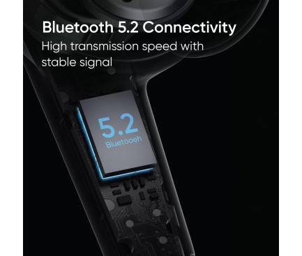 Handsfree Bluetooth Realme Buds Air 3 Neo, TWS, Albastru 