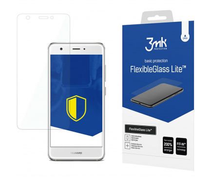 Folie de protectie Ecran 3MK FlexibleGlass Lite pentru Huawei nova, Sticla Flexibila, Full Glue 