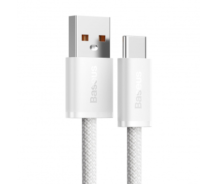 Cablu Date si Incarcare USB-A - USB-C Baseus Dynamic Series, 100W, 1m, Alb CALD000602 