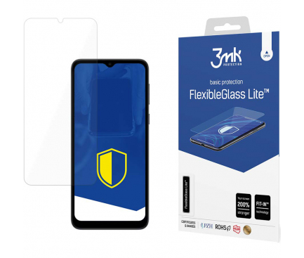 Folie de protectie Ecran 3MK FlexibleGlass Lite pentru Motorola Moto E13, Sticla Flexibila, Full Glue 