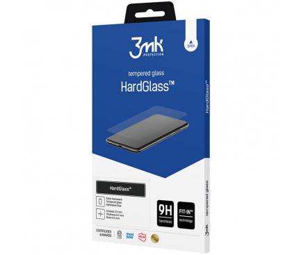 Folie de protectie Ecran 3MK HardGlass pentru Xiaomi Redmi 12C, Sticla Securizata, Full Glue 