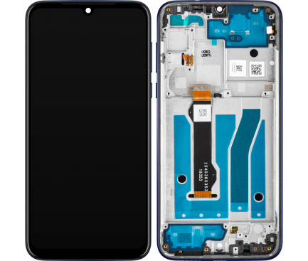 Display cu Touchscreen Motorola Moto G8 Plus, cu Rama, Albastru (Dark Blue), Service Pack 5D68C15528 