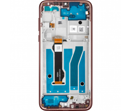 Display cu Touchscreen Motorola Moto G8 Plus, cu Rama, Rosu (Dark Red), Service Pack 5D68C15529 