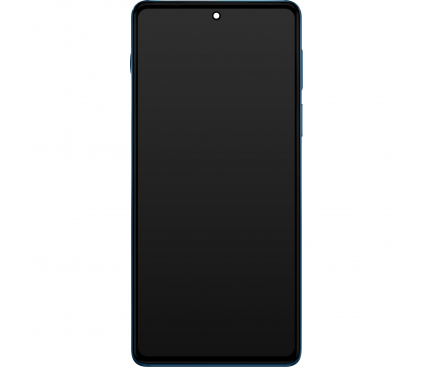 Display cu Touchscreen Motorola Edge 20 Pro, cu Rama, Albastru (Blue Vegan Leather), Service Pack 5D68C19377 