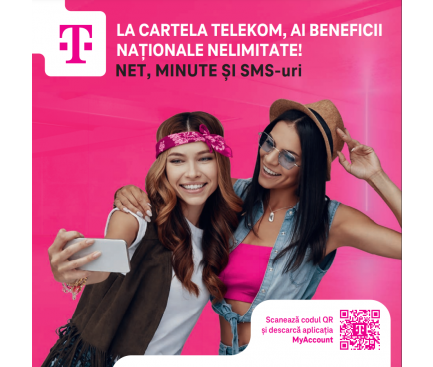 Cartela SIM PrePay Cu Numar Telekom Mobil Nelimitat + Cadou Cartela Reincarcabila