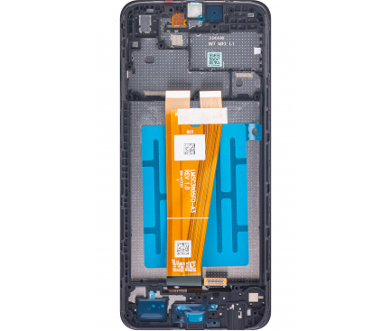 Display cu Touchscreen Samsung Galaxy A04 A045, cu Rama, Negru, Service Pack GH81-22731A 