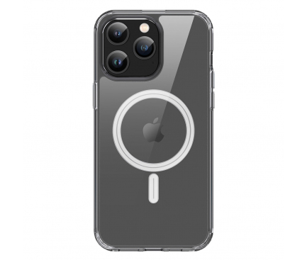 Husa MagSafe pentru Apple iPhone 15 Pro, DUX DUCIS, Clin, Transparenta 