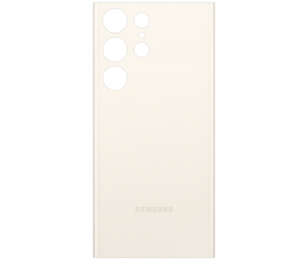 Capac Baterie Samsung Galaxy S23 Ultra S918, Alb (Cream) 