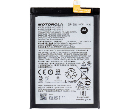 Acumulator Motorola Moto G9 Power, MC50, Service Pack SB18C87844 