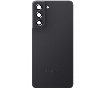 Capac Baterie Samsung Galaxy S21 FE 5G G990, Cu Geam Camera Spate, Negru (Graphite), Swap 