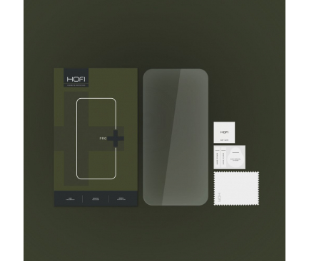 Folie de protectie Ecran HOFI PRO+ pentru Apple iPhone 15 Pro, Sticla Securizata, Full Glue, 2.5D 