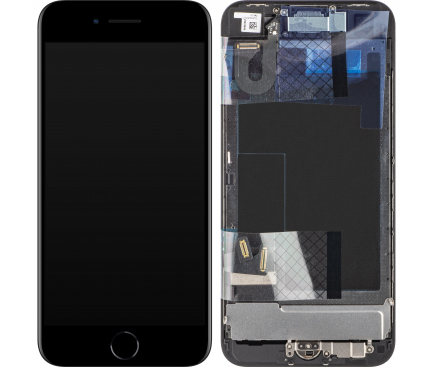 Display cu Touchscreen Apple iPhone SE (2022), cu Rama, Negru, Service Pack 661-26353