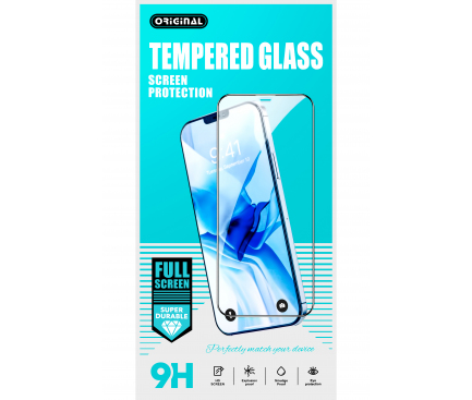 Folie de protectie Ecran OEM pentru Samsung Galaxy A32 5G A326, Sticla Securizata, Full Glue, 21D, Neagra 