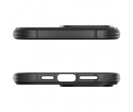Husa MagSafe pentru Apple iPhone 15 Pro Max, Spigen, Rugged Armor, Neagra ACS06561 