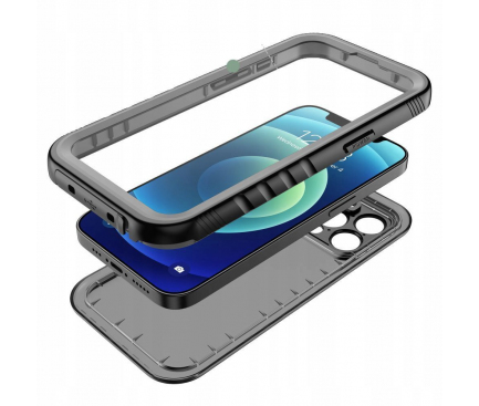 Husa pentru Apple iPhone 15 Pro, Tech-Protect, ShellBox, Neagra 