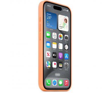 Husa MagSafe pentru Apple iPhone 15 Pro, Portocalie MT1H3ZM/A 