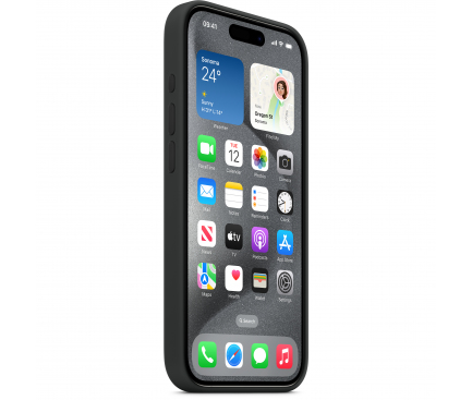 Husa MagSafe pentru Apple iPhone 15 Pro Max, Neagra MT1M3ZM/A 