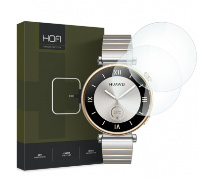 Folie Protectie HOFI PRO+ pentru Huawei Watch GT 4 41mm, Set 2 bucati, Sticla Securizata