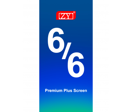 Display cu Touchscreen ZY pentru Apple iPhone 6, cu Rama, Premium Plus, Negru