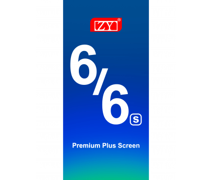 Display cu Touchscreen ZY pentru Apple iPhone 6s, cu Rama, Premium Plus, Negru 