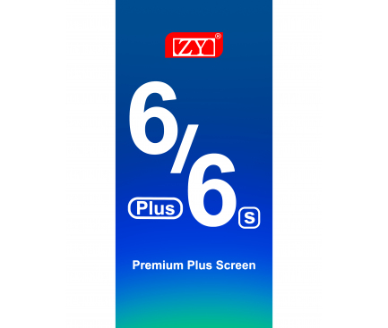 Display cu Touchscreen ZY pentru Apple iPhone 6s Plus, cu Rama, Premium Plus, Negru 