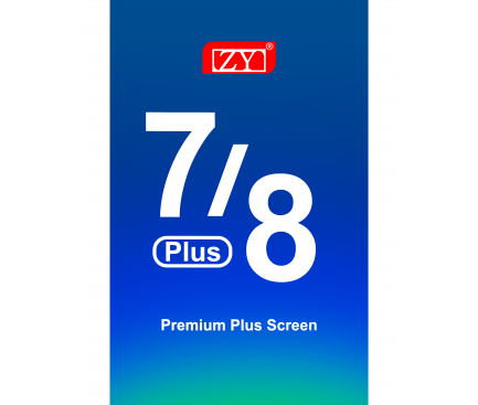 Display cu Touchscreen ZY pentru Apple iPhone 7 Plus, cu Rama, Premium Plus, Alb 