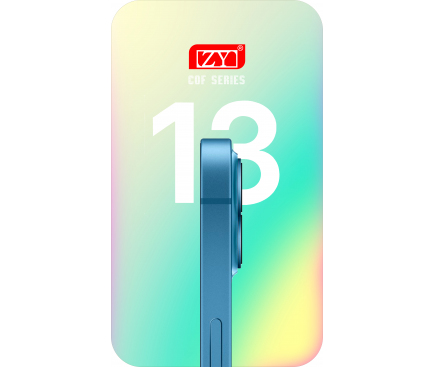 Display cu Touchscreen ZY pentru Apple iPhone 13, cu Rama, Versiune LCD In-Cell IC Movable, Negru 